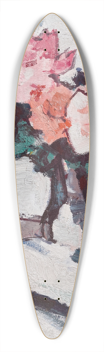 Samuel John Peploe - Pink Roses in a Glass Vase 39.3 inch art pintail longboard deck