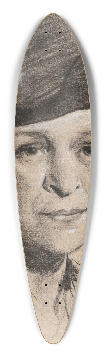 Samuel Johnson Woolf - Frances Perkins 39.3 inch art pintail longboard deck