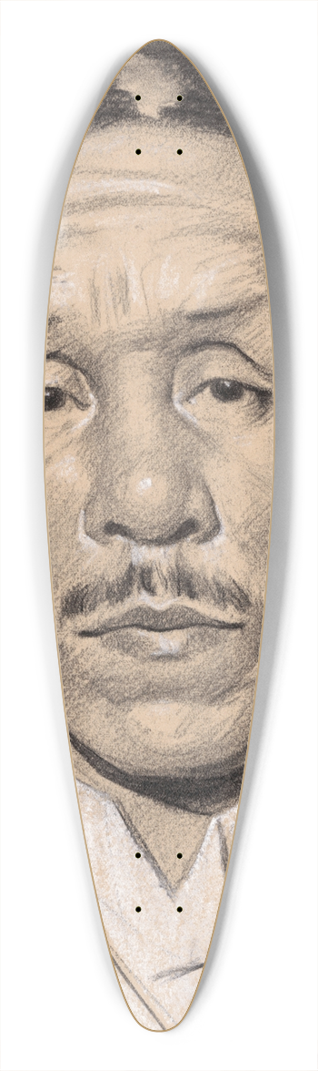 Samuel Johnson Woolf - Koki Hirota 39.3 inch art pintail longboard deck