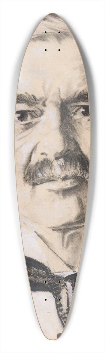 Samuel Johnson Woolf - Neville Chamberlain 39.3 inch art pintail longboard deck