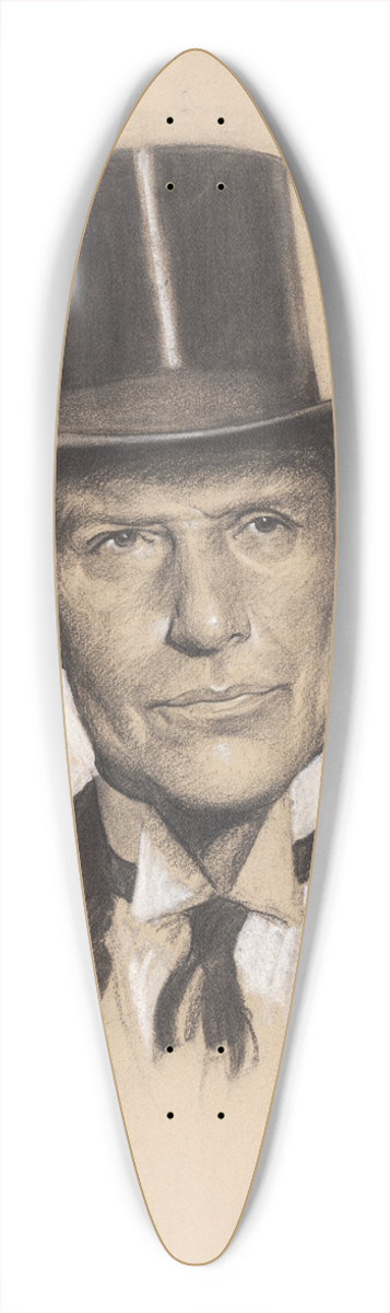 Samuel Johnson Woolf - William Phillips 39.3 inch art pintail longboard deck