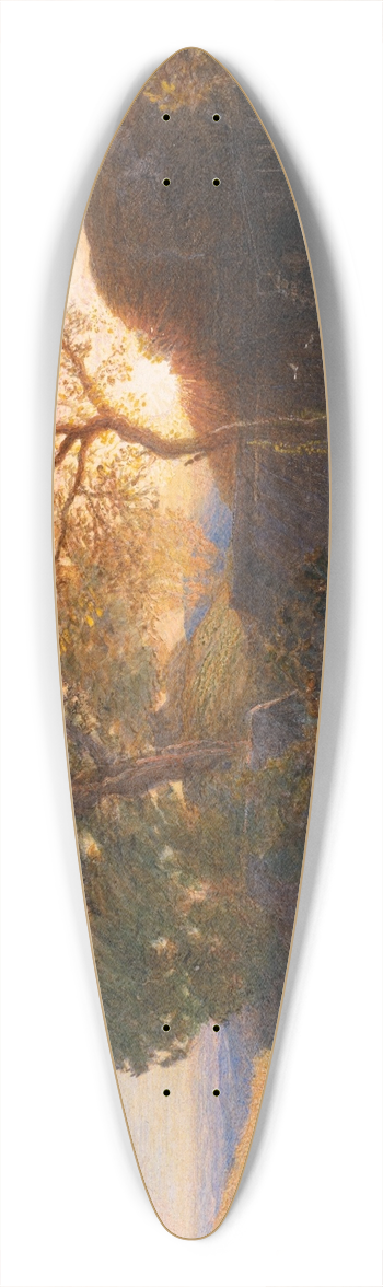 Samuel Palmer - Sunset 39.3 inch art pintail longboard deck
