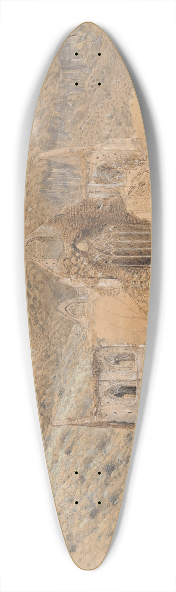 Samuel Palmer - Tintern Abbey 39.3 inch art pintail longboard deck