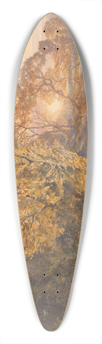 Samuel Palmer - Tintern Abbey at Sunset 39.3 inch art pintail longboard deck