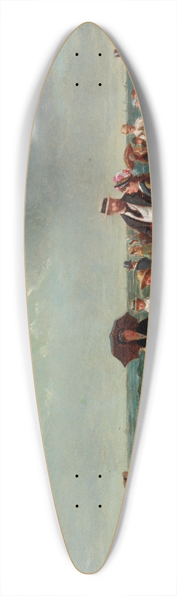 Samuel S. Carr - Donkey Rides On The Beach 39.3 inch art pintail longboard deck