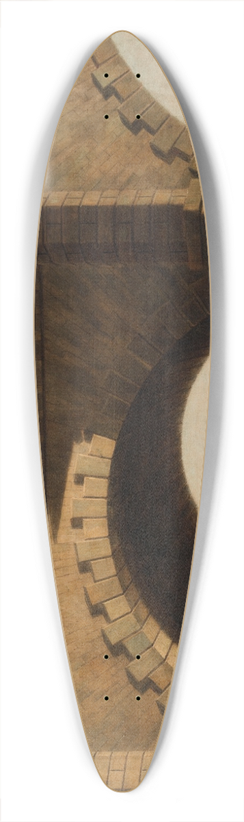 Samuel Scott - An Arch of Westminster Bridge, London 39.3 inch art pintail longboard deck