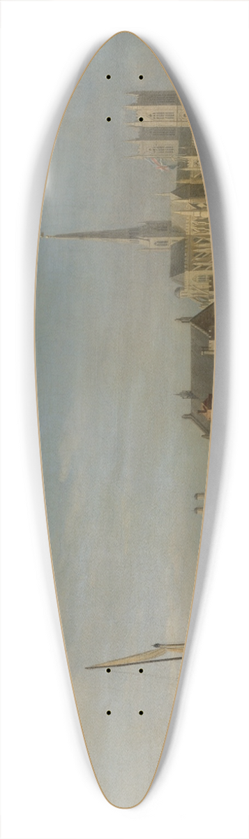 Samuel Scott - The Building of Westminster Bridge 39.3 inch art pintail longboard deck