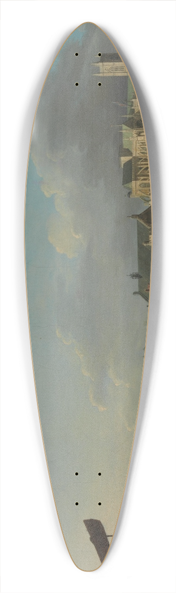 Samuel Scott - The Building of Westminster Bridge 39.3 inch art pintail longboard deck
