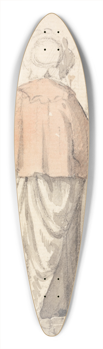 Samuel Scott - The Gossips 39.3 inch art pintail longboard deck