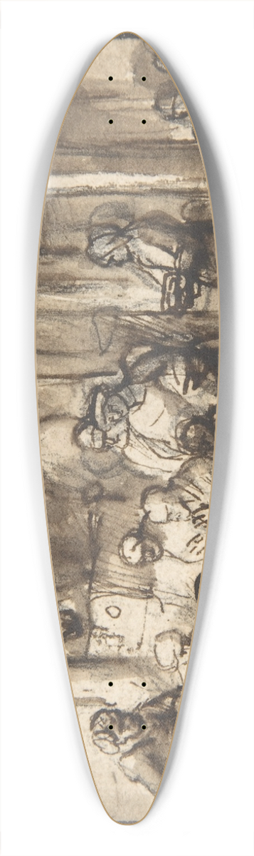 Samuel van Hoogstraten - The Adoration of the Shepherds 39.3 inch art pintail longboard deck