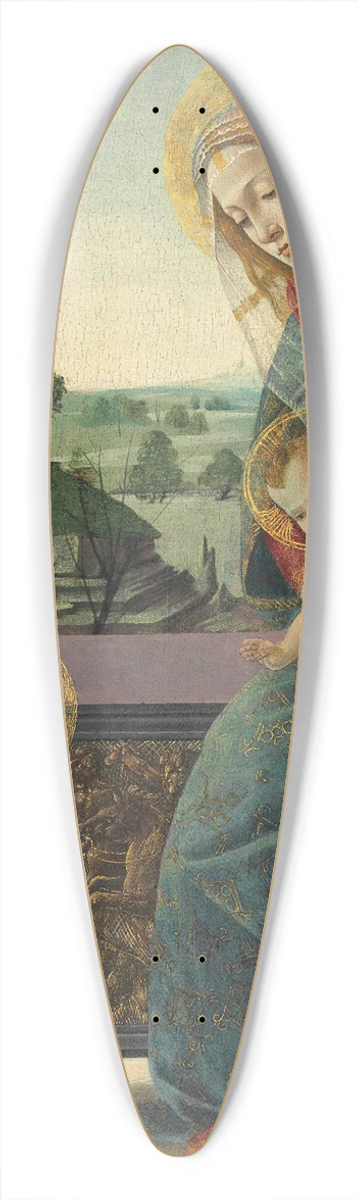Sandro Botticelli - Madonna and Child with Young Saint John the Baptist 39.3 inch art pintail longboard deck