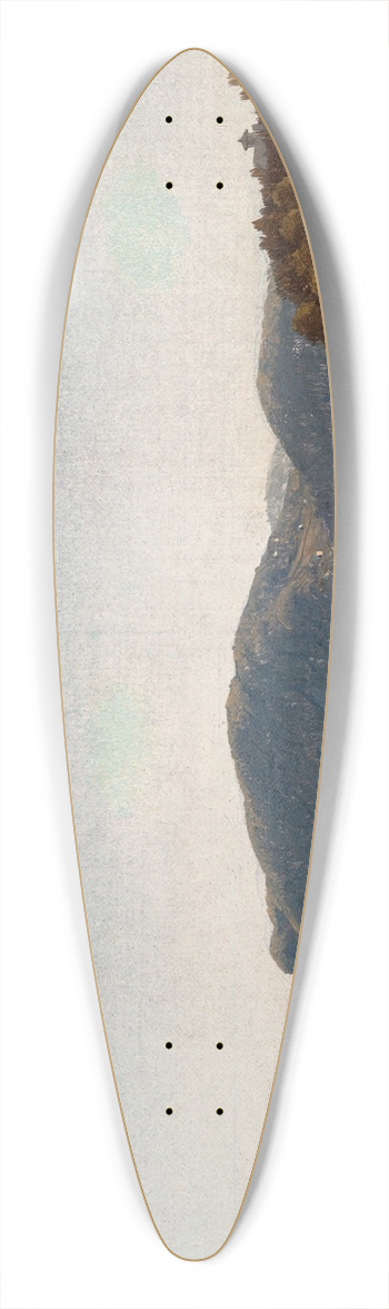 Sanford Robinson Gifford - Hook Mountain, Near Nyack, on theHudson 39.3 inch art pintail longboard deck