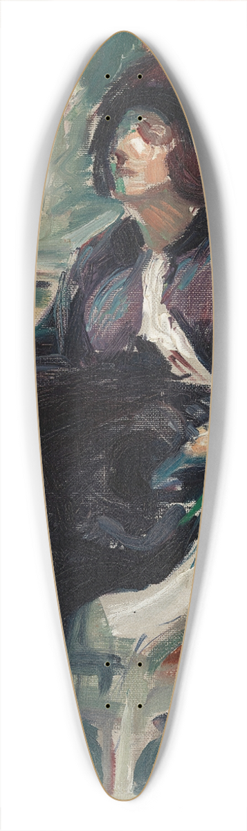 Santeri Salokivi - Woman In Rocking Chair 39.3 inch art pintail longboard deck