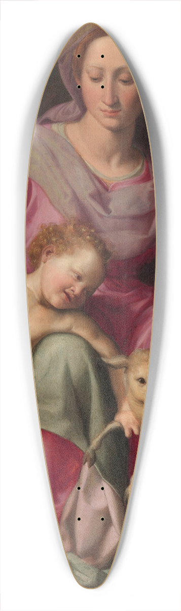 Santi Di Tito - Madonna and Child with the Infant Saint John the Baptist 39.3 inch art pintail longboard deck