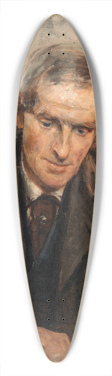Sarah Henrietta Purser - Portrait of Jack B. Yeats (1871-1957) 39.3 inch art pintail longboard deck