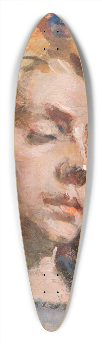 Sarah Henrietta Purser - Portrait of Kathleen Behan 39.3 inch art pintail longboard deck