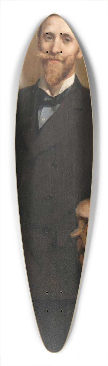 Sarah Henrietta Purser - Portrait of T.P. Gill, Journalist, Secretary, Department of Agriculture and Technical Instruction 39.3 inch art pintail longboard deck