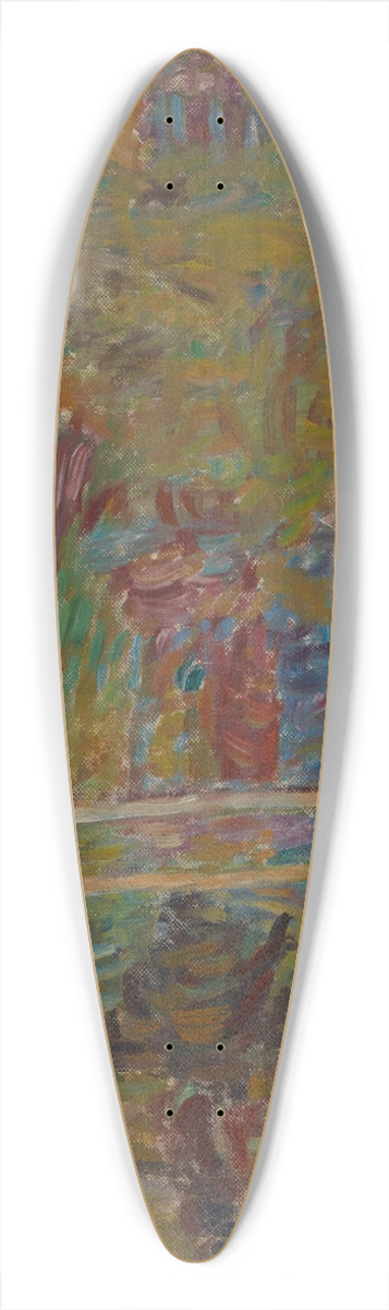 Sasza Blonder - Road in the Forest 39.3 inch art pintail longboard deck