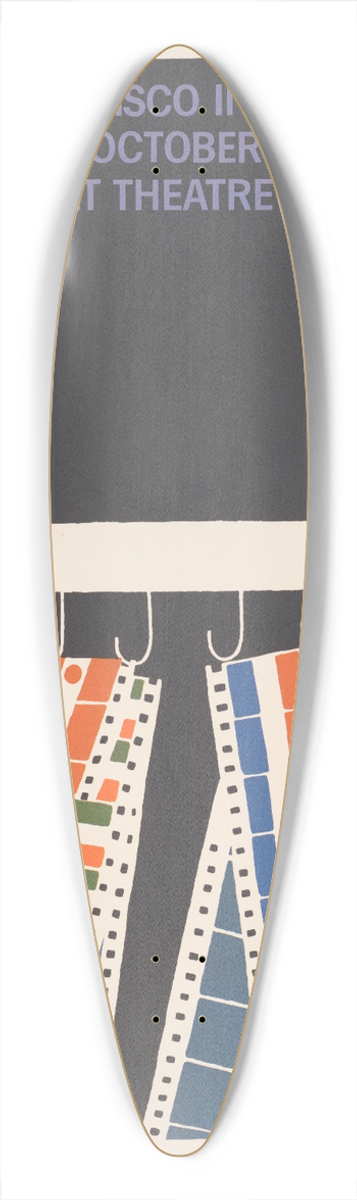 Saul Bass - 8th San Francisco International Film Festival 39.3 inch art pintail longboard deck