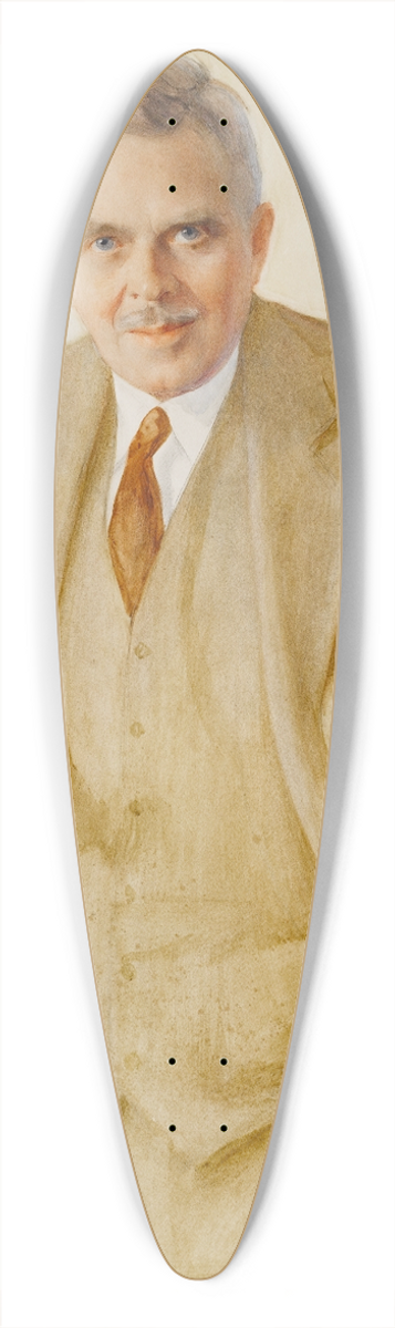 Saveli Abramovich Sorin - Portrait of a gentleman 39.3 inch art pintail longboard deck