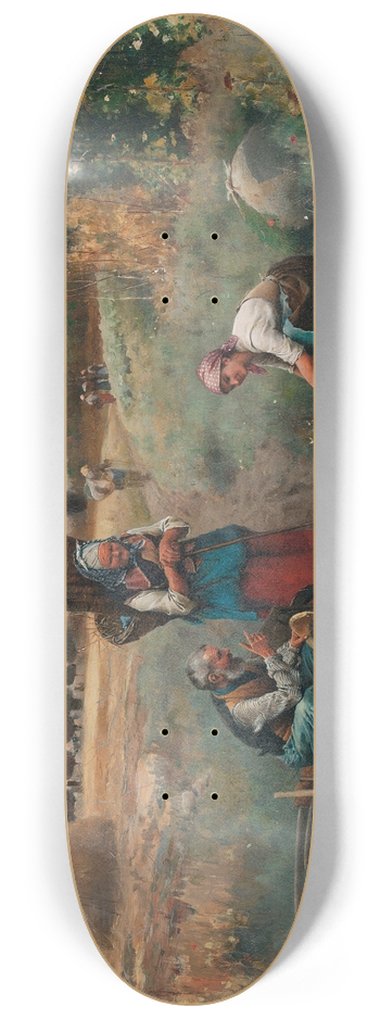 Daniel Ridgway Knight - A restful moment 8.25 inch art skate deck
