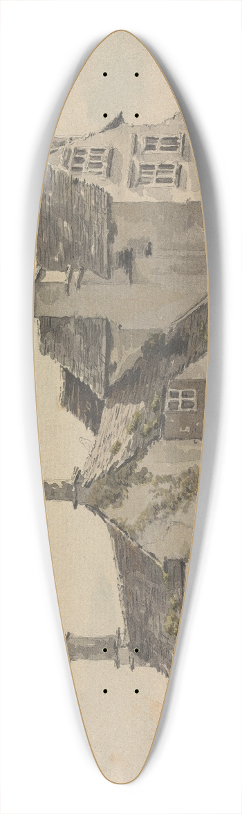 Sawrey Gilpin - A Cottage 39.3 inch art pintail longboard deck