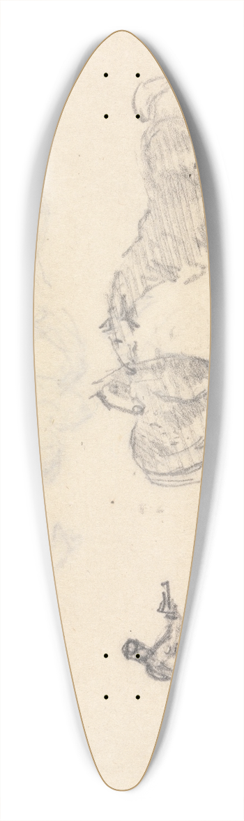 Sawrey Gilpin - Figures with Horses 39.3 inch art pintail longboard deck