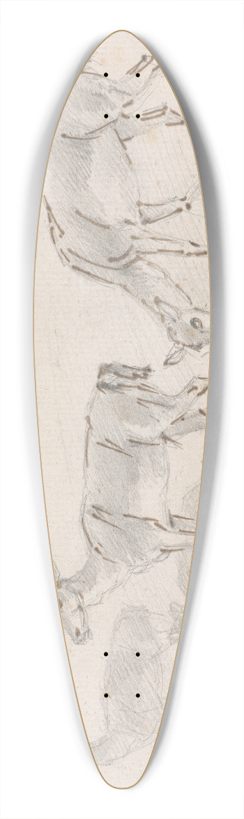 Sawrey Gilpin - Five Deer 39.3 inch art pintail longboard deck