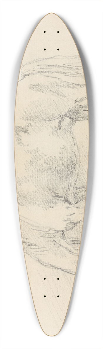 Sawrey Gilpin - Horse Grazing 39.3 inch art pintail longboard deck