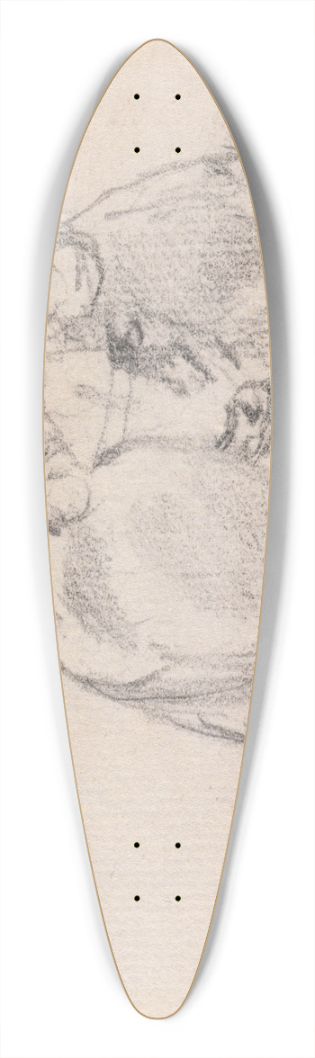 Sawrey Gilpin - Study of a cow 39.3 inch art pintail longboard deck