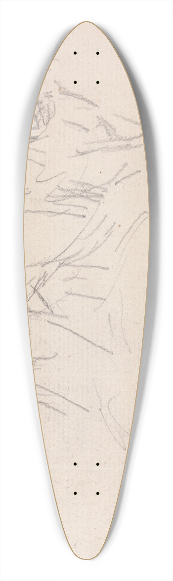 Sawrey Gilpin - Study of a Lion. 39.3 inch art pintail longboard deck