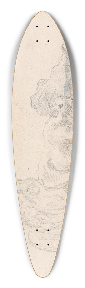 Sawrey Gilpin - Study of cattle with a calf in foreground 39.3 inch art pintail longboard deck