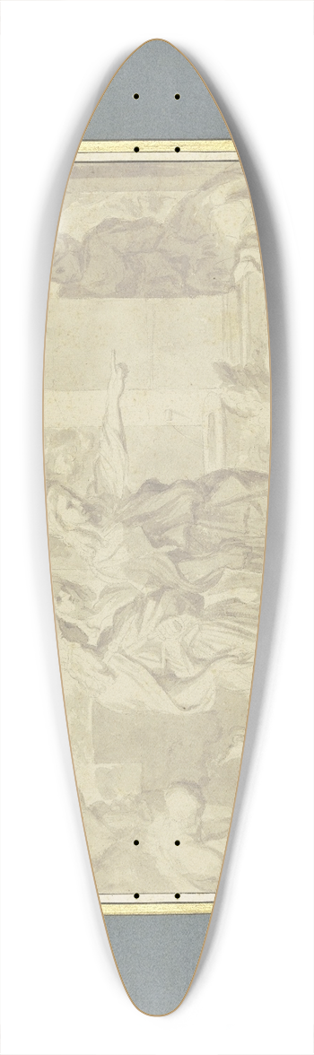 Sbastien Bourdon - Abraham und die drei Engel 39.3 inch art pintail longboard deck