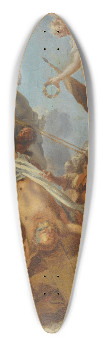 Sbastien Bourdon - Crucifiement de saint Pierre 39.3 inch art pintail longboard deck