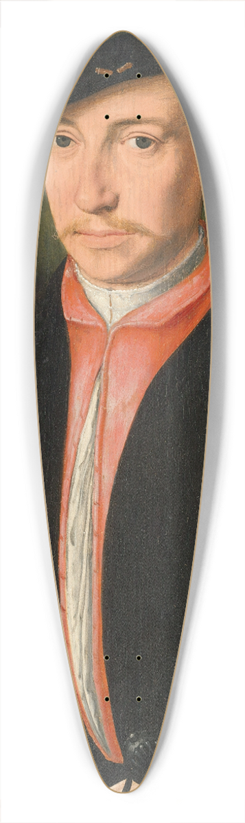 School Of Antwerp - Portrait of a nobleman 39.3 inch art pintail longboard deck