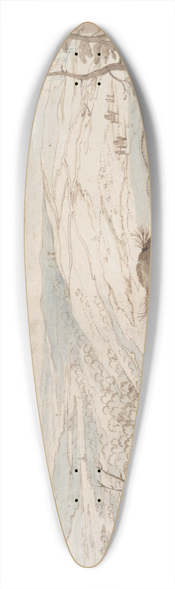 School of Pieter Brueghel the Elder - Mountainous Landscape with View over aValley 39.3 inch art pintail longboard deck