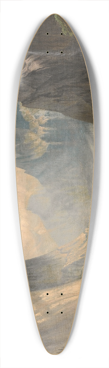 School Of Thomas Hill - Valley Landscape 39.3 inch art pintail longboard deck