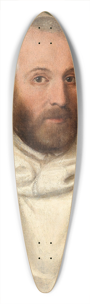 School of Verona - Portrait Of A Monk 39.3 inch art pintail longboard deck