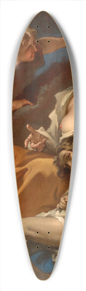 Sebastiano Ricci - Hagar and Ishmael Saved by the Angel 39.3 inch art pintail longboard deck