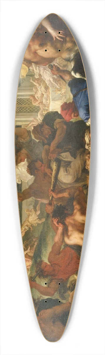 Sebastiano Ricci - The Battle of the Lapiths and Centaurs 39.3 inch art pintail longboard deck