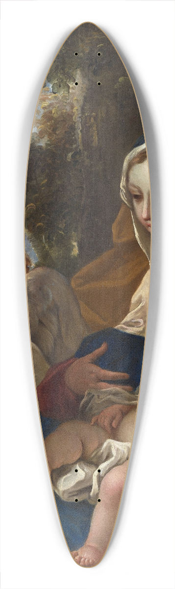 Sebastiano Ricci - The Holy Family with Angels 39.3 inch art pintail longboard deck