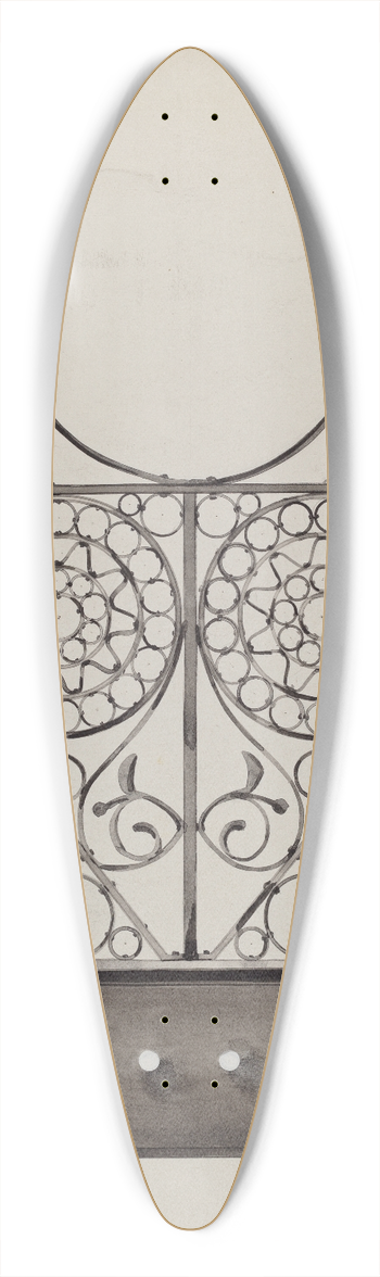 Sebastian Simonet - Iron Gate 39.3 inch art pintail longboard deck