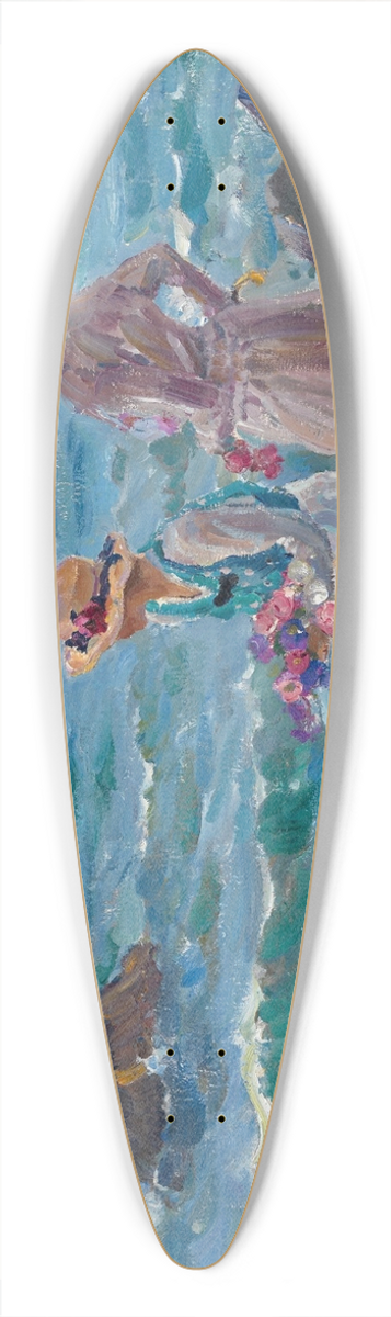 Sergei Arsenevich Vinogradov - Women by the Sea 39.3 inch art pintail longboard deck