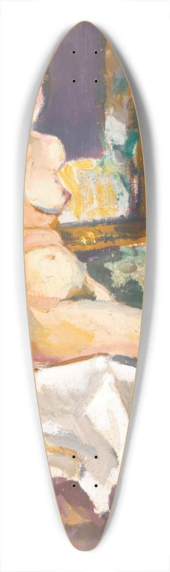Sergei Ivanovich Lobanov - Seated Nude By A Mirror 39.3 inch art pintail longboard deck