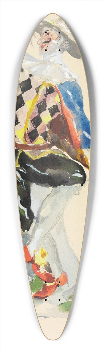 Sergey Chekhonin - Costume design for a jester 39.3 inch art pintail longboard deck
