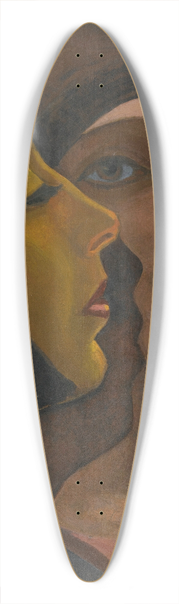 Sergey Yurievich Sudeikin - A Portrait Of Two Ladies 39.3 inch art pintail longboard deck