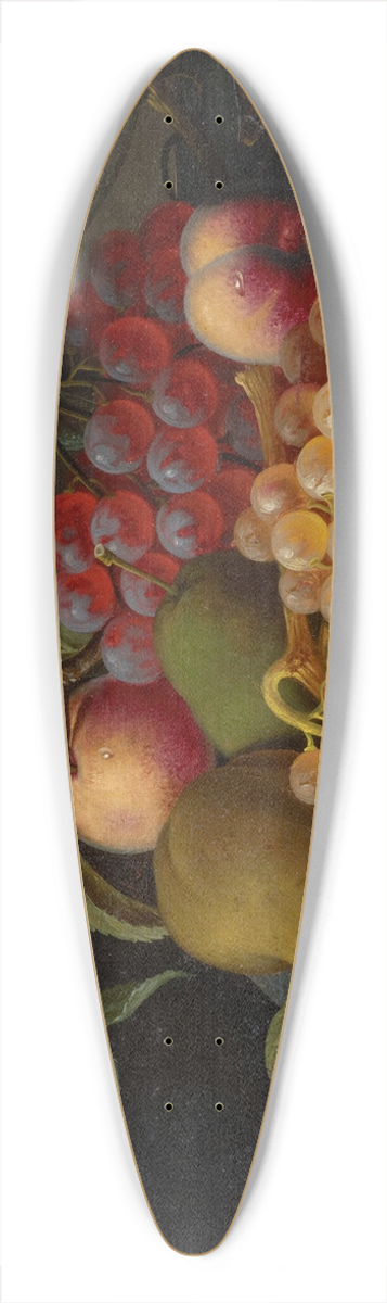 Severin Roesen - Fruit Still Life with Moth 39.3 inch art pintail longboard deck