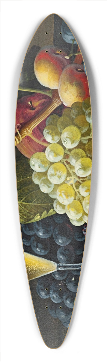 Severin Roesen - Still Life With Champagne Glass 39.3 inch art pintail longboard deck