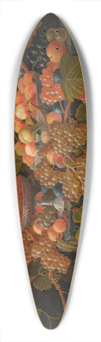 Severin Roesen - Still Life with Fruit and Champagne 39.3 inch art pintail longboard deck