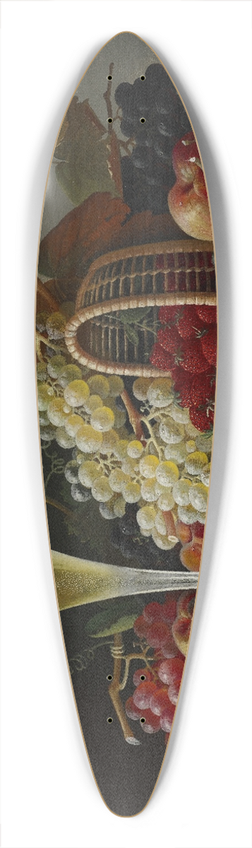 Severin Roesen - Still Life with Fruit and Champagne 39.3 inch art pintail longboard deck